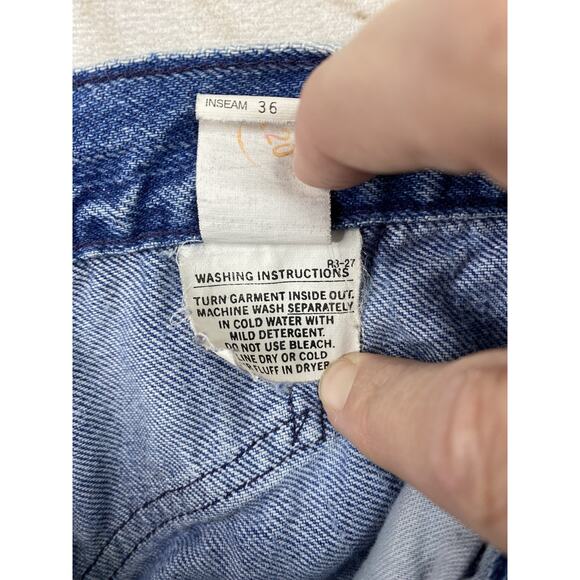 Vtg Rocky Mountain Rockies Jeans 26/3 Pinstripe Western USA Made Hi Rise Darted - Picture 12 of 12